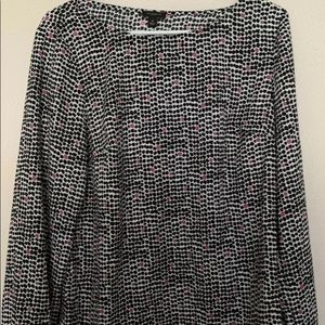 Anne Taylor med black and pink blouse